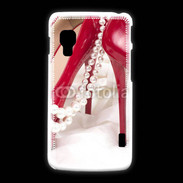 Coque LG L5 2 Escarpins rouges et perles