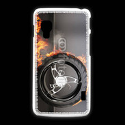 Coque LG L5 2 Roue en feu dragster