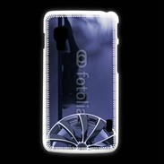 Coque LG L5 2 Silhouette sexy avec jante de voiture 2