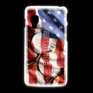 Coque LG L5 2 Drapeau et monnaie américaine