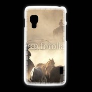 Coque LG L5 2 Cowboys et chevaux