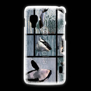 Coque LG L5 2 Orque noir et blanc