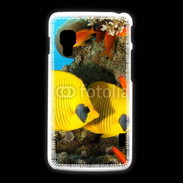 Coque LG L5 2 Poissons exotiques jaune 5