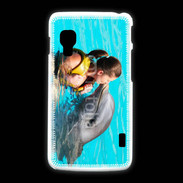 Coque LG L5 2 Bisou de dauphin