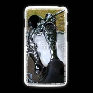 Coque LG L5 2 Moto chromée