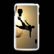 Coque LG L5 2 beach soccer couché du soleil