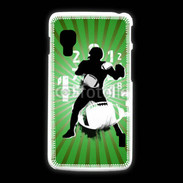 Coque LG L5 2 Illustration football américain sur fond vert