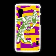 Coque LG L5 2 Poster rugby sur fond jaune