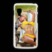 Coque LG L5 2 Femme sexy sur un transat de plage