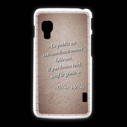 Coque LG L5 2 Public génie Rouge Citation Oscar Wilde