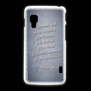 Coque LG L5 2 Femmes émotions Bleu Citation Oscar Wilde