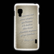 Coque LG L5 2 Femmes émotions Sepia Citation Oscar Wilde
