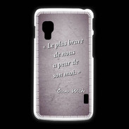 Coque LG L5 2 Brave Violet Citation Oscar Wilde