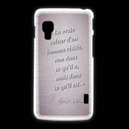 Coque LG L5 2 Vraie valeur Rose Citation Oscar Wilde
