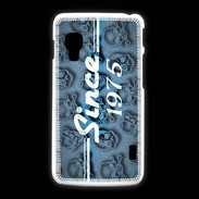 Coque LG L5 2 Since crane bleu 1975