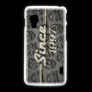 Coque LG L5 2 Since crane gris 1997