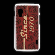 Coque LG L5 2 Since crane rouge 1970