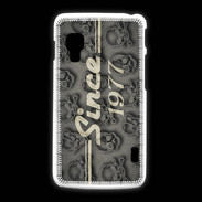 Coque LG L5 2 Since crane gris 1977