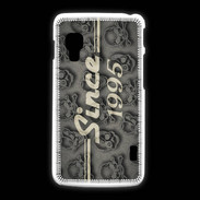 Coque LG L5 2 Since crane gris 1995