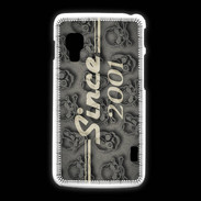 Coque LG L5 2 Since crane gris 2001