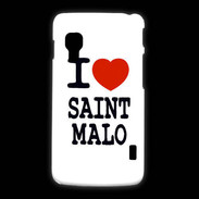 Coque LG L5 2 I love Saint Malo