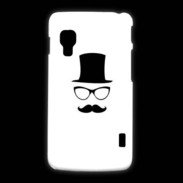 Coque LG L5 2 chapeau moustache