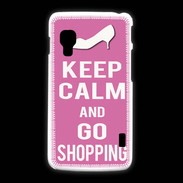 Coque LG L5 2 Keep Calm Go Shopping Rose
