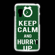 Coque LG L5 2 Keep Calm Hurry up Vert