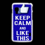 Coque LG L5 2 Keep Calm Like This Bleu