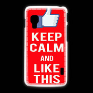 Coque LG L5 2 Keep Calm Like This Rouge