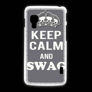 Coque LG L5 2 Keep Calm Swag Gris