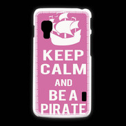 Coque LG L5 2 Keep Calm Be a Pirate Rose