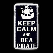 Coque LG L5 2 Keep Calm Be a Pirate Noir