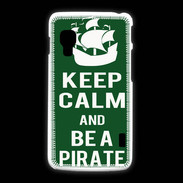 Coque LG L5 2 Keep Calm Be a Pirate Vert