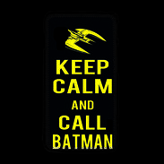 Coque LG L5 2 Keep Calm Call Batman Noir