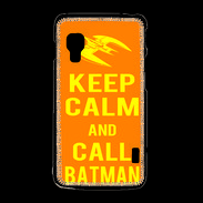 Coque LG L5 2 Keep Calm Call Batman Orange