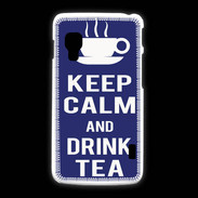 Coque LG L5 2 Keep Calm Drink Tea Bleu