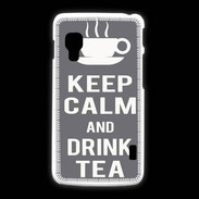Coque LG L5 2 Keep Calm Drink Tea Gris