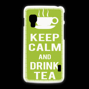 Coque LG L5 2 Keep Calm Drink Tea Vert pomme