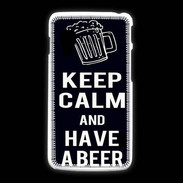 Coque LG L5 2 Keep Calm Have a beer Noir
