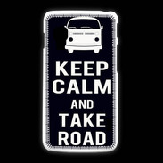 Coque LG L5 2 Keep Calm Take Road Noir