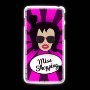 Coque LG L5 2 Miss Shopping Brune