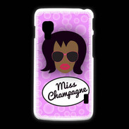 Coque LG L5 2 Miss Champagne Black