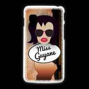 Coque LG L5 2 Miss Guyane Brune