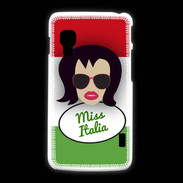 Coque LG L5 2 Miss Italie Brune