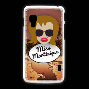 Coque LG L5 2 Miss Martinique Rousse