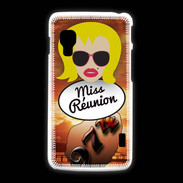 Coque LG L5 2 Miss Réunion Blonde
