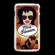 Coque LG L5 2 Miss Réunion Brune
