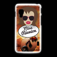 Coque LG L5 2 Miss Réunion Chatain