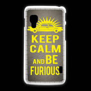 Coque LG L5 2 Keep Calm and Be Furious Gris